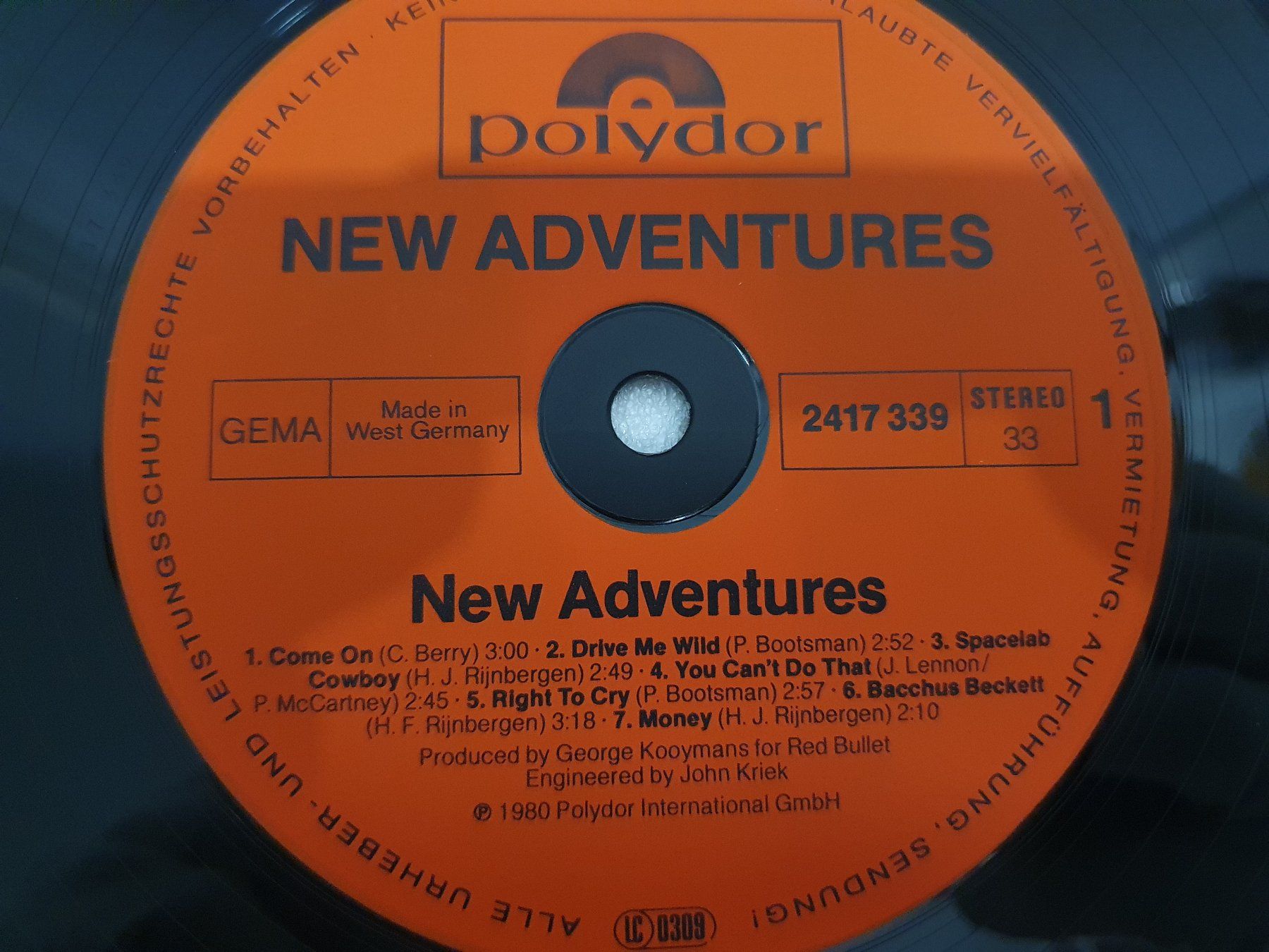 Schallplatten: New Adventures – New Adventures – Gebraucht aus Uster von Vinyl-Leidenschaft 5