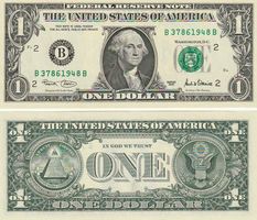 1 Dollar 2001 serie nr. B37861948B für  1948 Geborene