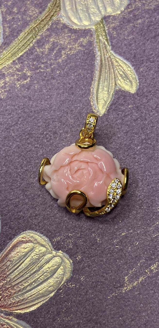 Ciondoli: Conshell Anhänger Gold aus 925 Silber Rose Design – Nuovo (secondo la descrizione) da St. Gallen venduto da GIULESGG 3