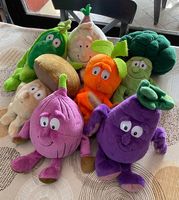 7 peluches a forma di verdura
