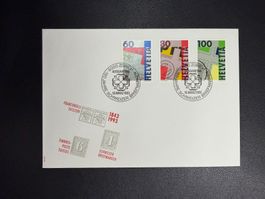 CH 150 Jahre Schweizer Briefmarken 1993 FDC