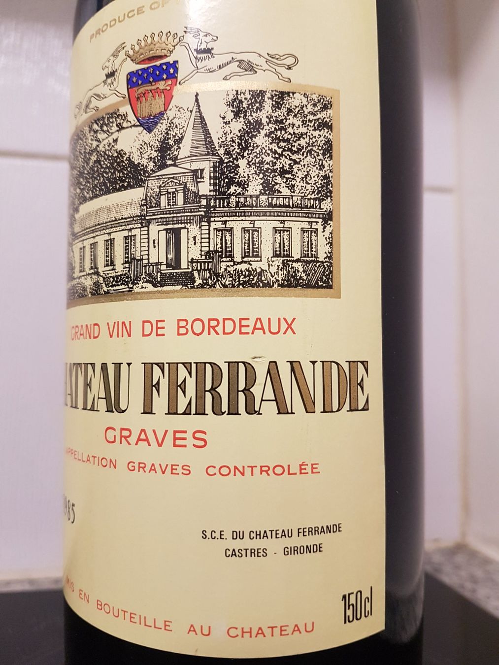 Wein: Chateau Ferrande 1985 Graves 150 cl. – Neu (gemäss Beschreibung) aus Grenchen von poggione 4