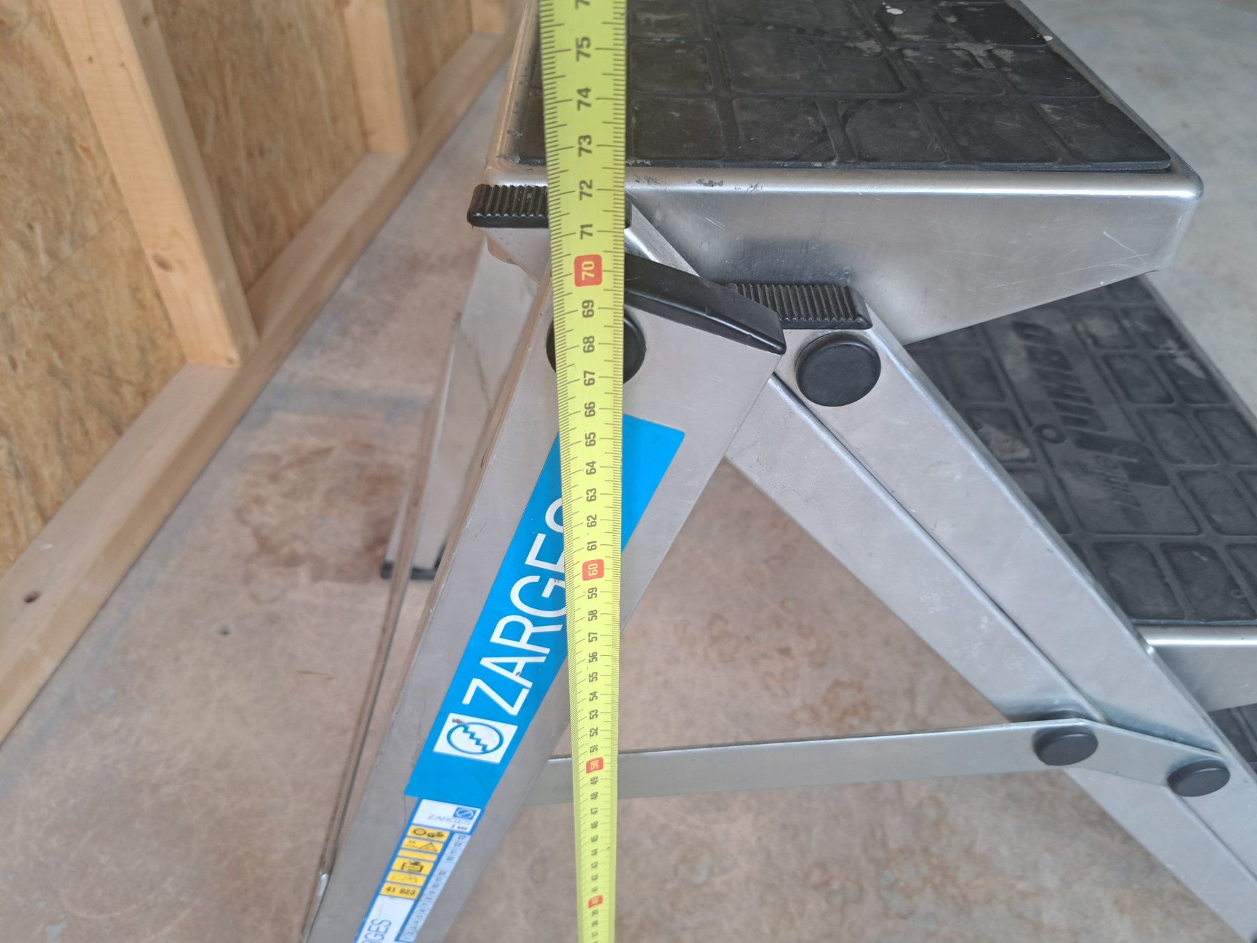 Scale: 2x Zarges Aluleiter Steg Tritt / Trittleiter – Usato da Belp venduto da deal-now 4