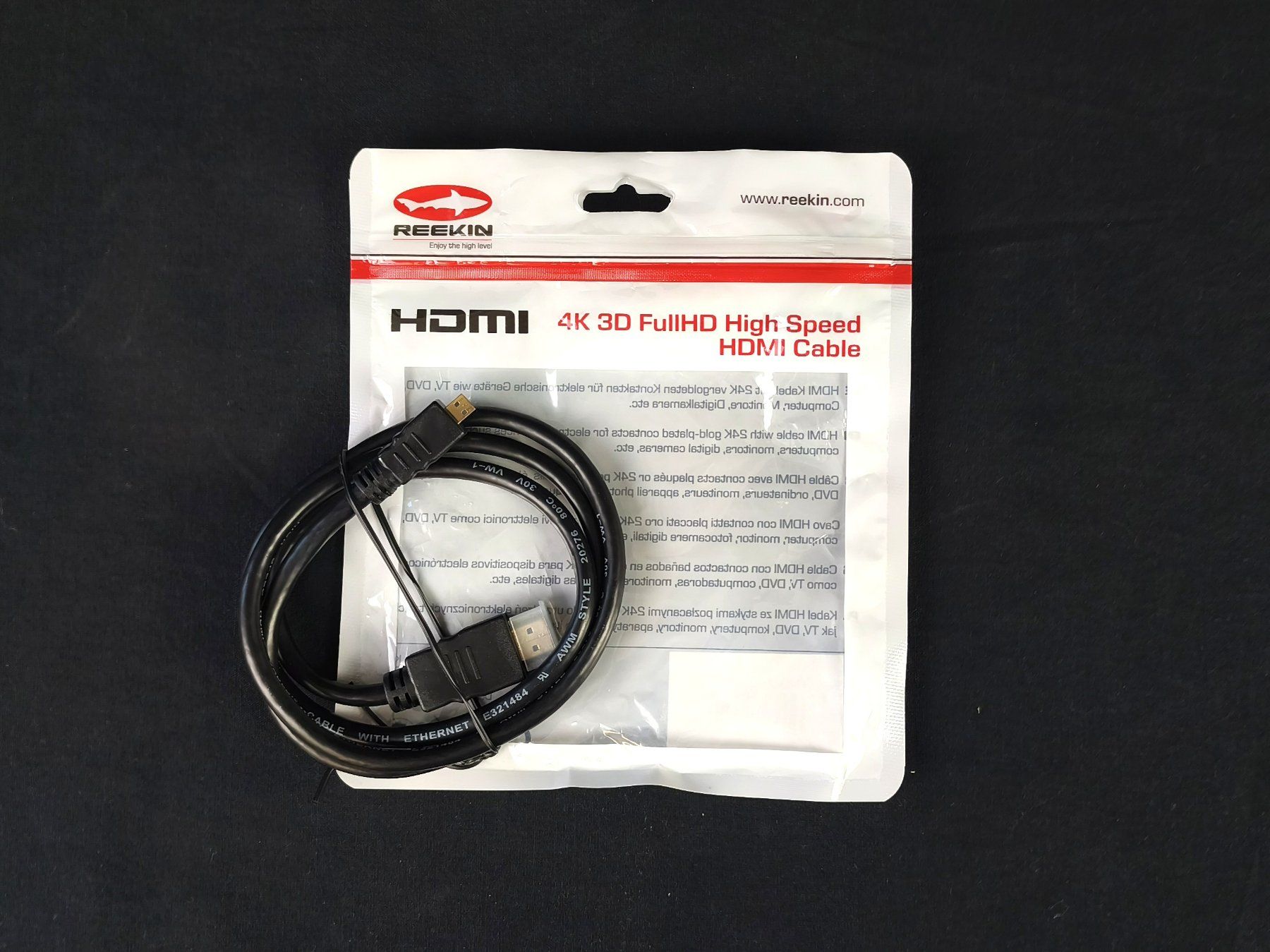 Câbles: Reekin 4K 3D FullHD High Speed HDMI Cable – Neuf (Voir description) à Pratteln par Restwert_Pratteln