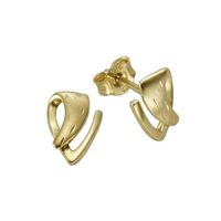 Paar Ohrstecker 333 Gold diamantiert