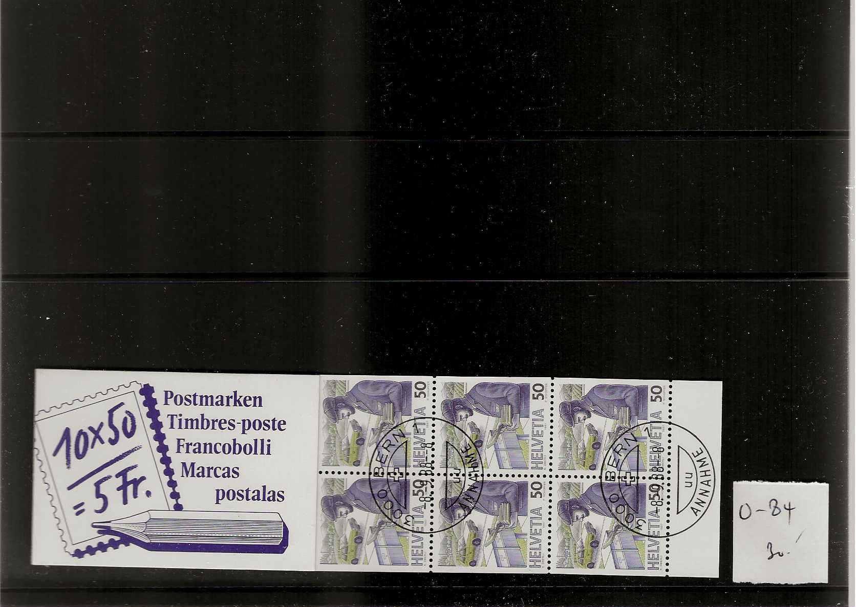 Tous les timbres: carnet 0-84 – D'occasion à Sorvilier par carose01