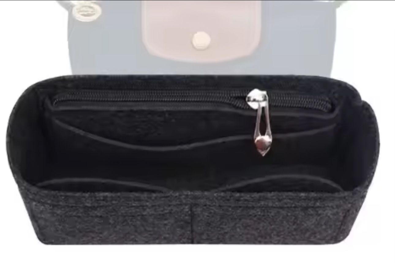 Taschen: Organizer sac with zipper dark grey - for Longchamp mini – Neu (gemäss Beschreibung) aus Granges-Paccot von Stellastyle 1