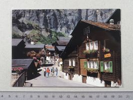 Leukerbad, "Zur Gasse", belebt, 1987