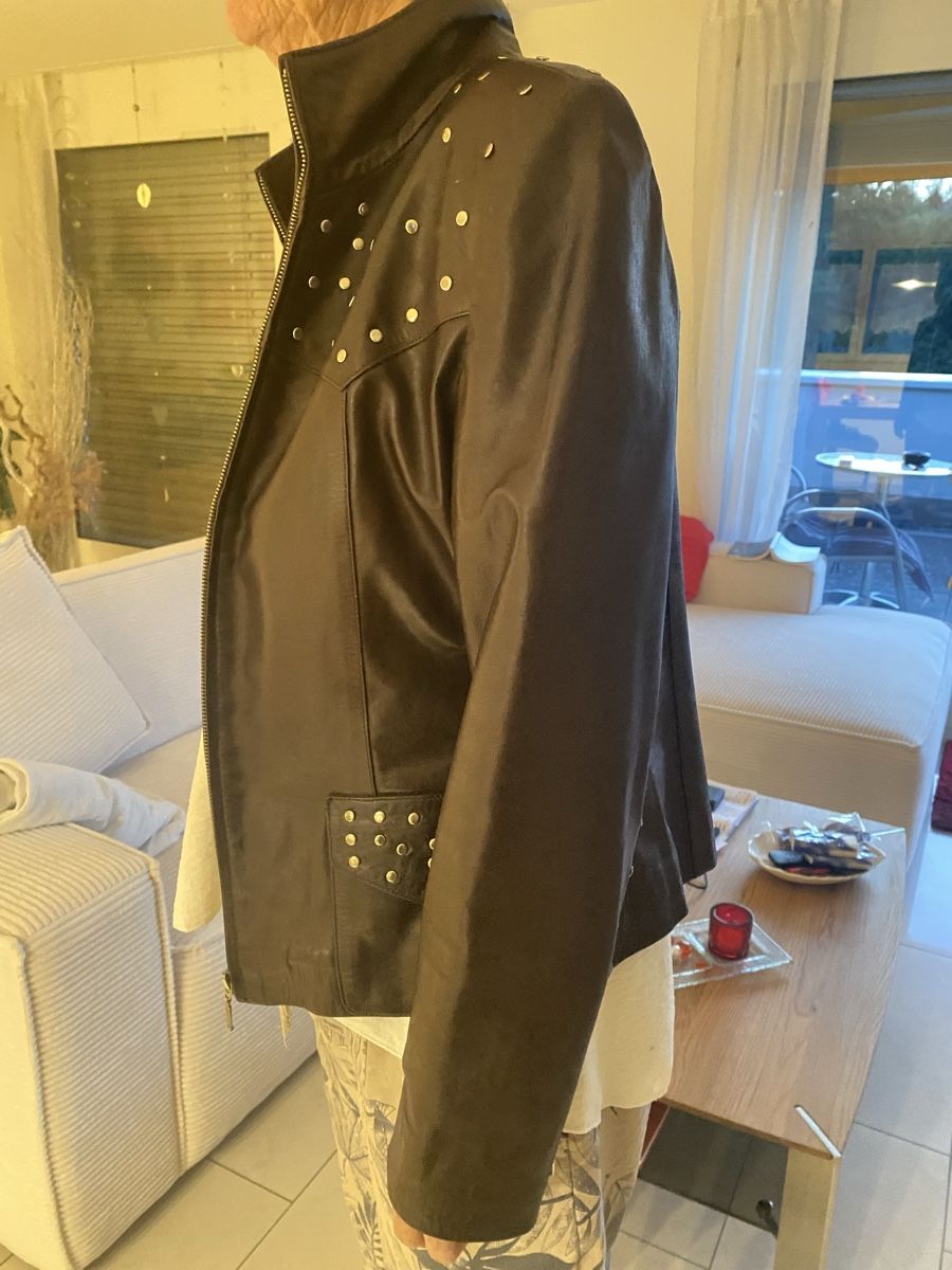 Giacche: Lederjacke dunkelbraun Gr M Nappa – Nuovo (secondo la descrizione) da Brugg AG venduto da Honeybee6 1