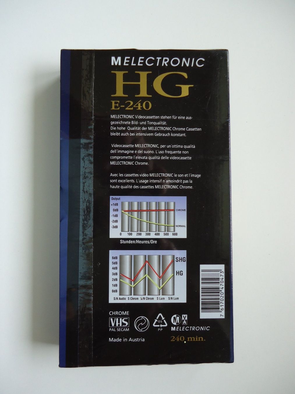 Cassette vuote: VHS Videokassette E-240 HG – Nuovo e nell'imballaggio originale da Belp venduto da Hefabe 1