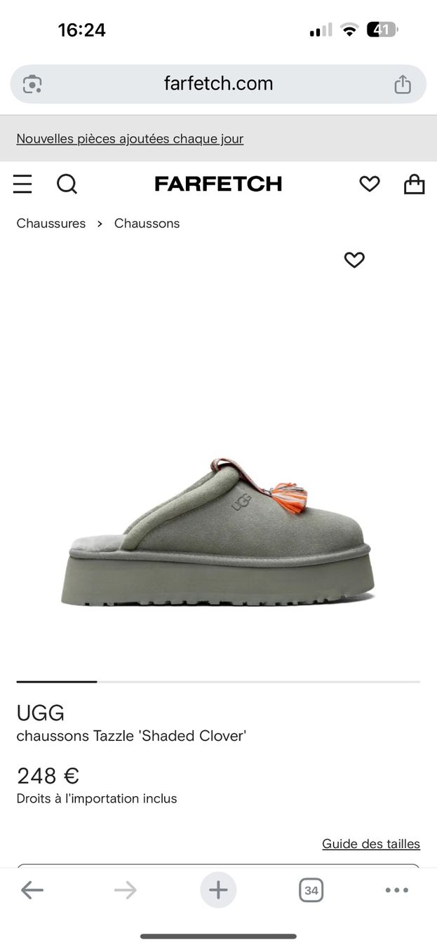 Ugg Damenschuhe: UGG TAZZLE - 39 Velours kaki – Gebraucht aus La Sarraz von Marina213 3