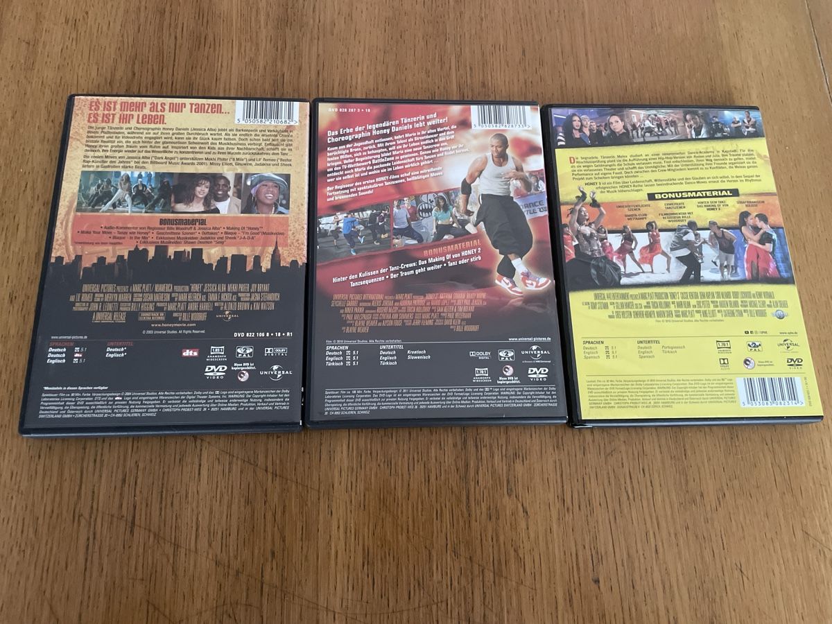 Tutti i DVDs: 3x Honey DVD Film – Usato da Lyss venduto da hemi03 1