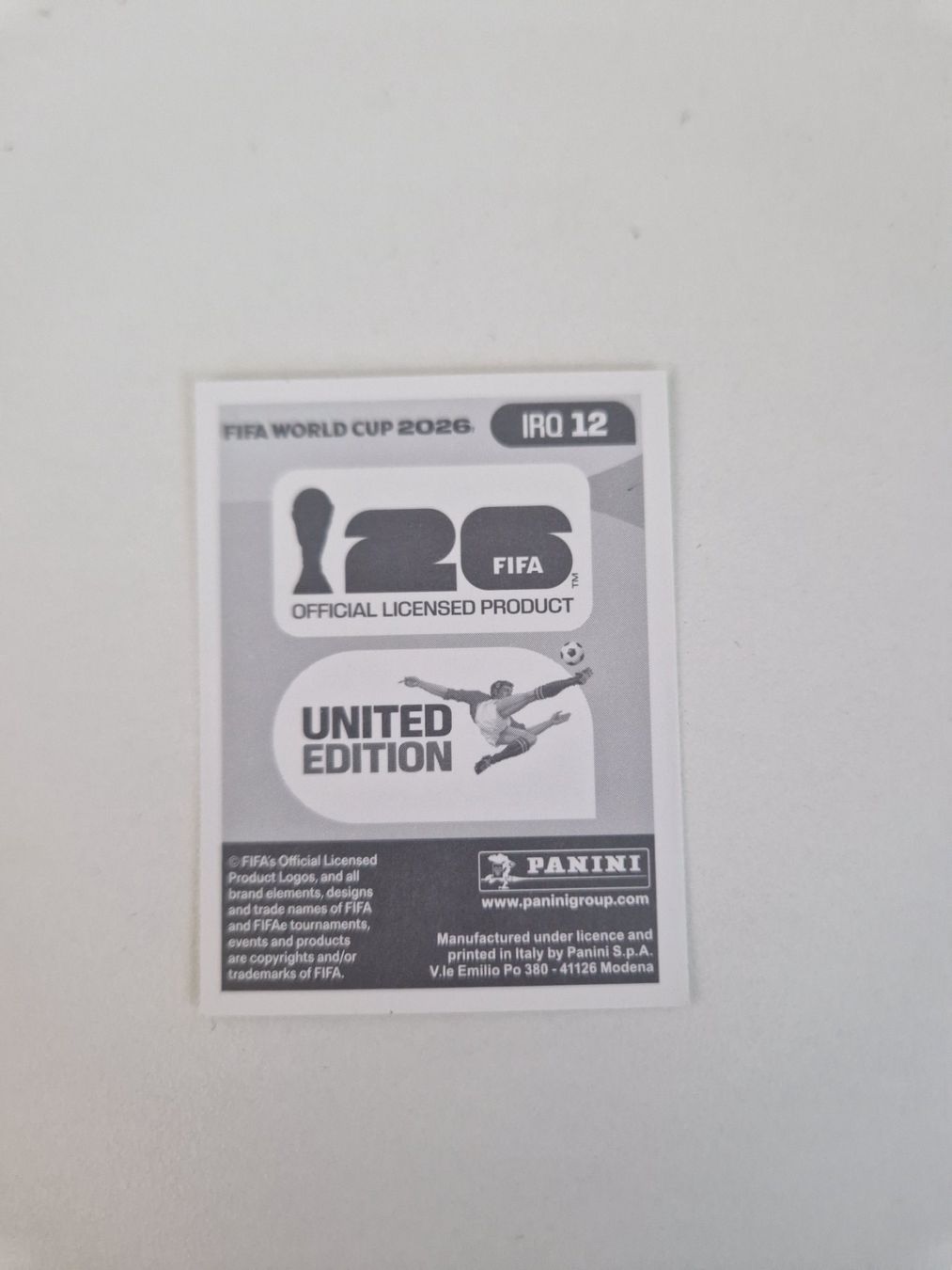 Panini Cartes à collectionner: Panini Sticker IRQ12 – Neuf (Voir description) à Stüsslingen par white_angel86 1