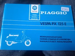 Vespa PX 125 E betriebsanleitung manuel entretien original 