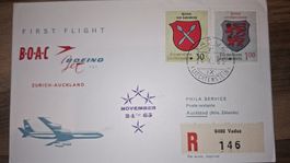 Swissair Zürich Auckland 24.11.1965