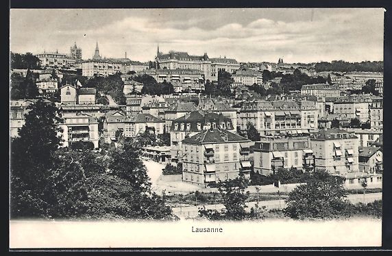Cartoline postali: AK Lausanne, Vue Générale – Usato da Berlin venduto da bartko-reher