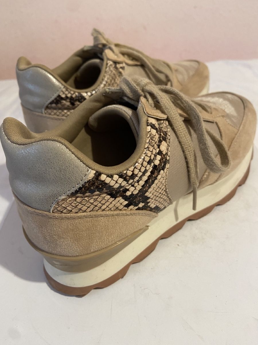 Zara Scarpe da donna: Baskets beige et crocodile Zara – Usato da Chêne-Bougeries venduto da sor_9rzp 2