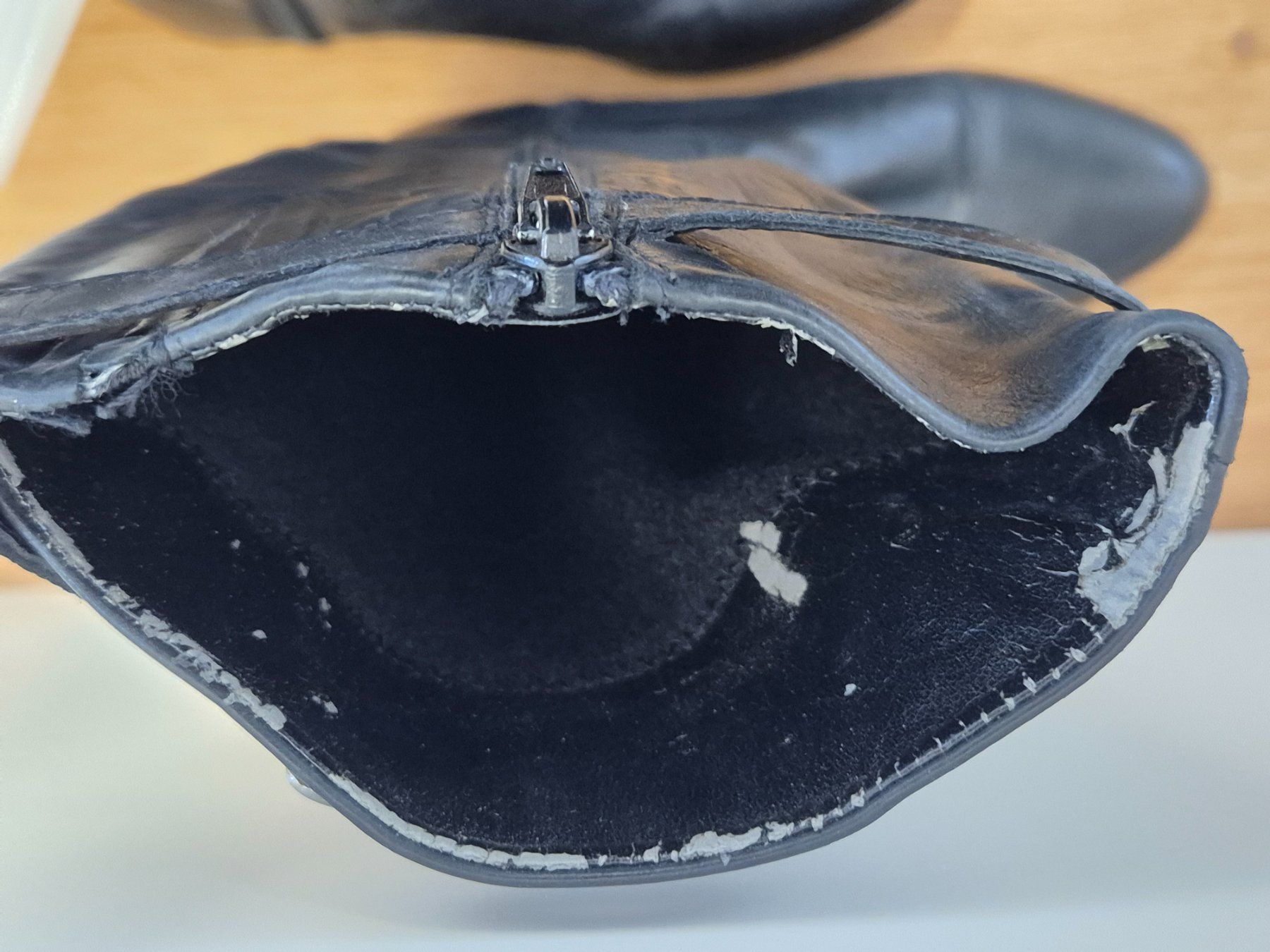 Scarpe da donna: Elegante Lederstiefel, Grösse 35, schwarz – Usato da Vallon venduto da Penny31 3