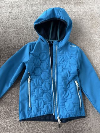 CMP Softshelljacke Kinder blau Grösse 116 guter Zustand