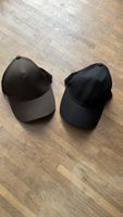 Baseball caps 2-piece set brown black size adjustable