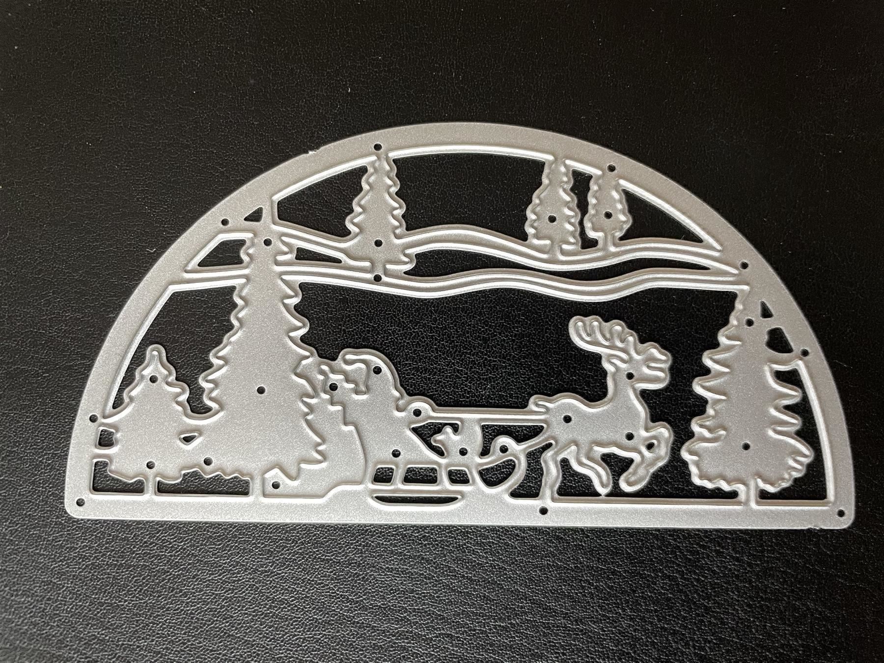 Sciablone: WEIHNACHTSMANN & RENTIER STANZSCHABLONE – Nuovo e nell'imballaggio originale da Affoltern am Albis venduto da scrapbooking 1