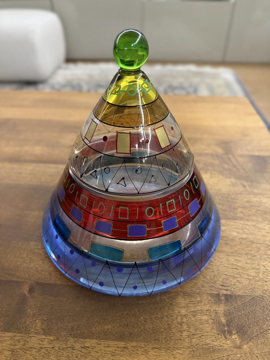 Contenitori & Simili: Unique Decorative Glass Jar with Lid – Nuovo (secondo la descrizione) da Commugny venduto da semamonfrinoli