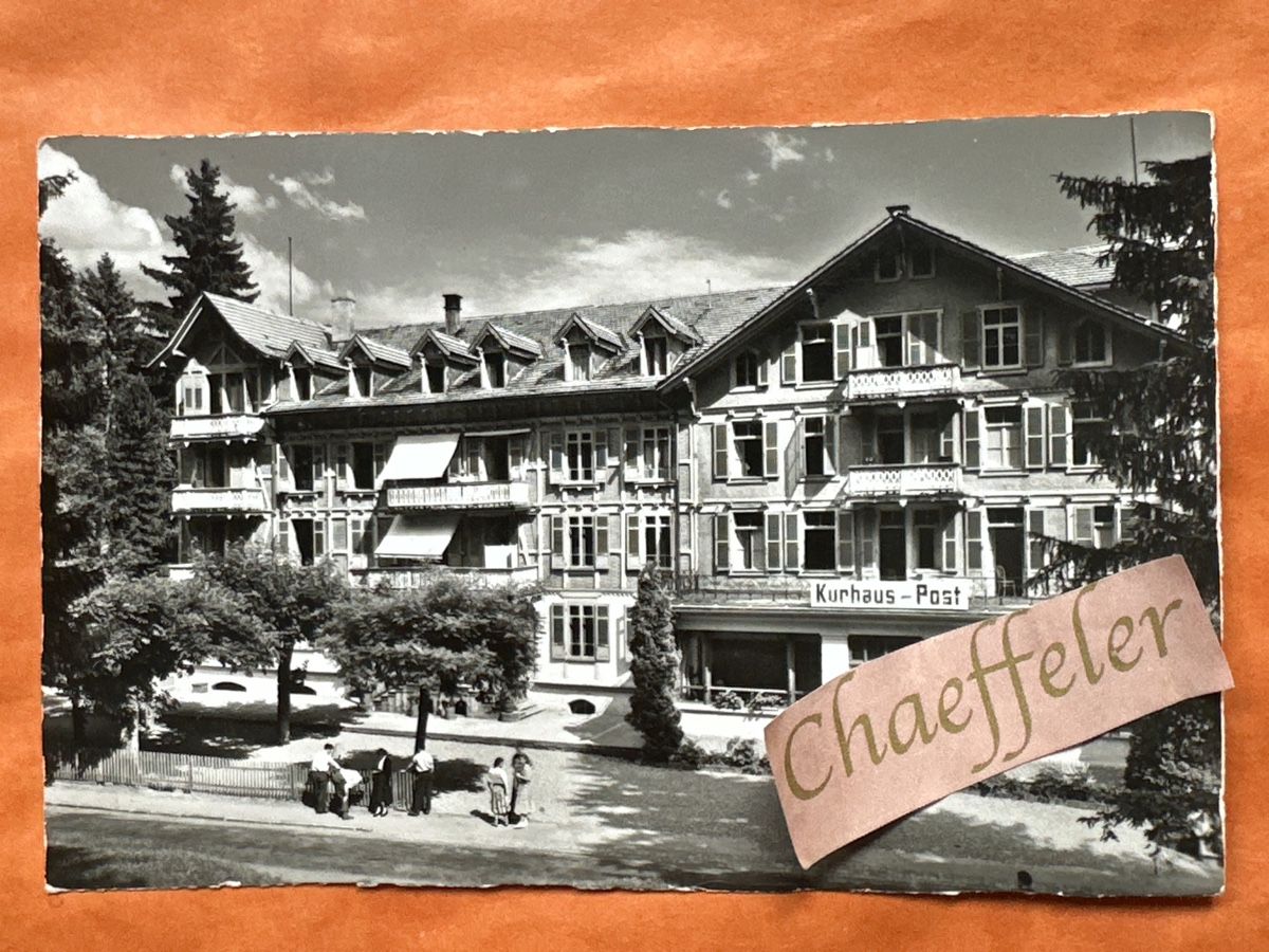 Cartoline postali: 19089 Beatenberg "Kurhaus-Post"  – Usato da Zürich venduto da Chaeffeler