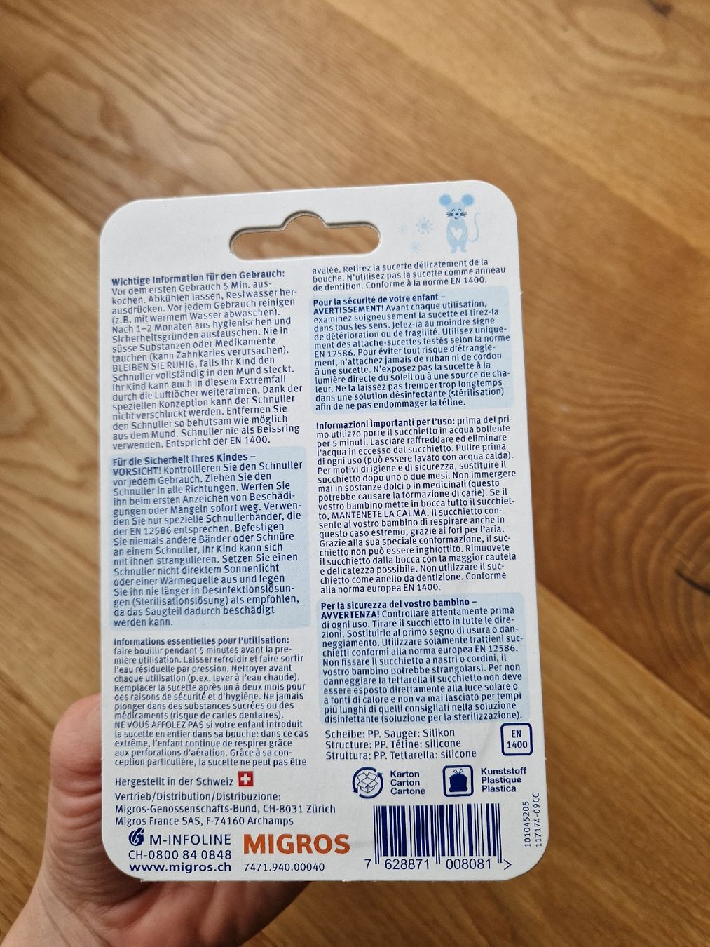 Milette Succhiotti & catenelle porta ciuccio: Milette Nuggi 2er Pack – Nuovo e nell'imballaggio originale da Eschenbach SG venduto da SanFranciscoCalifornia 1