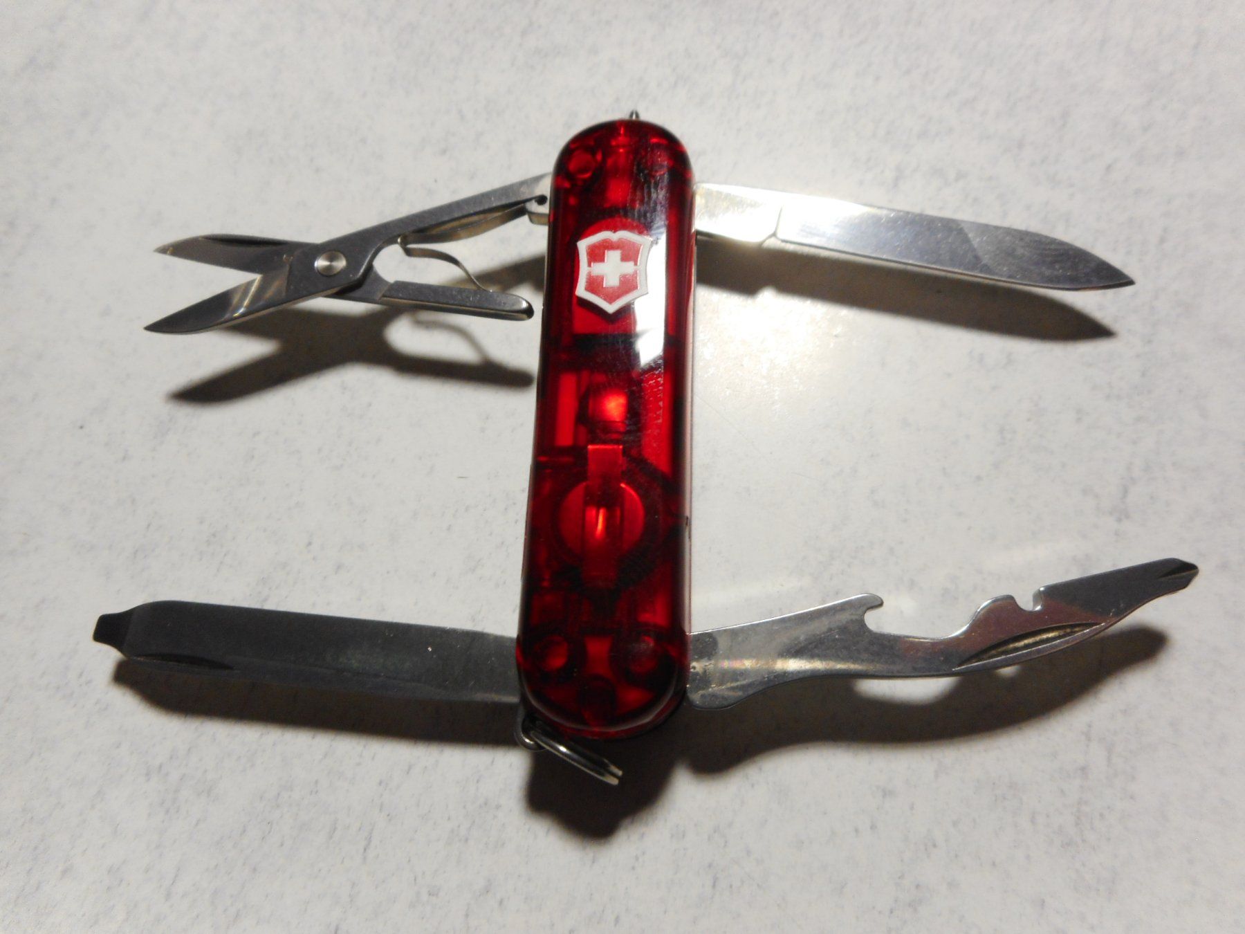 Victorinox Coltelli tascabile: Victorinox  Midnite/Manager 0.6366.T - Rubin – Nuovo e nell'imballaggio originale da Rotkreuz venduto da Hubbil 2