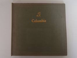Album mit 4 Schellack Schallplatten "Columbia"