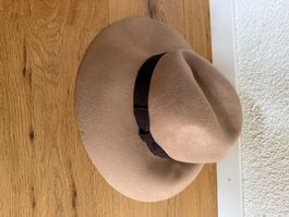 Filz Hut Damen beige mit Band