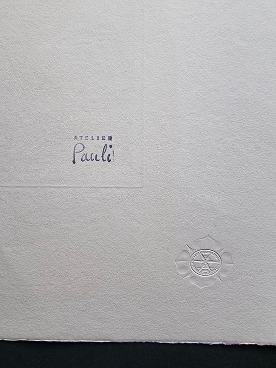 PAULI FRITZ EDUARD KALTNADEL RADIERUNG MIT ATELIER STEMPEL | Kaufen auf ...