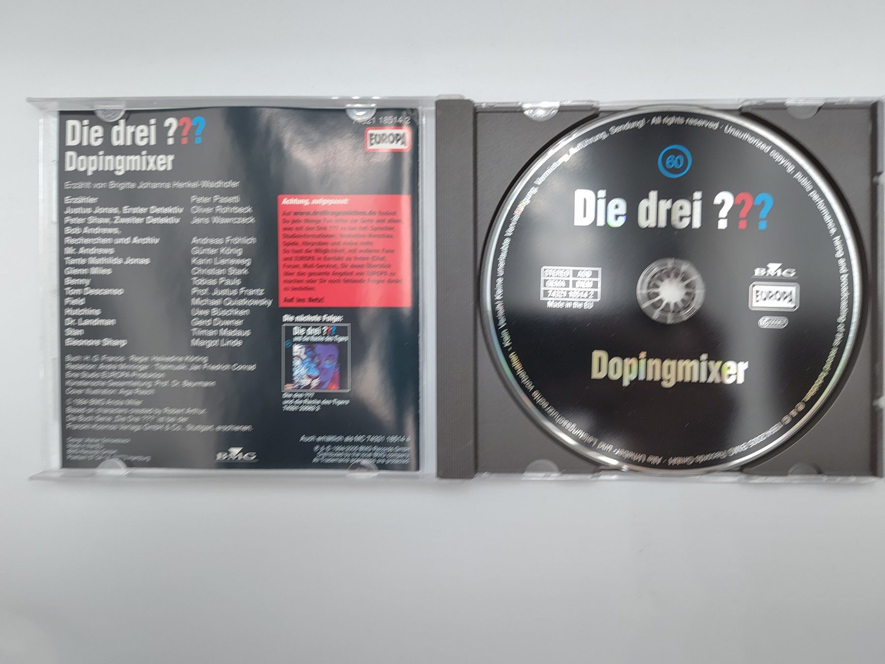 Audiolibri: Die drei Fragezeichen Folge 60 "Dopingmixer" – Usato da Kloten venduto da SuperRetroPixels 2