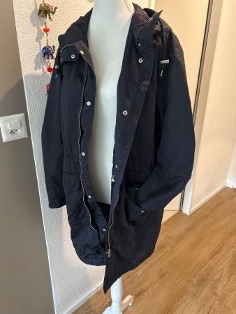 Damen Kapuzenregenjacke dunkelblau von L.O.G.G Gr. 38