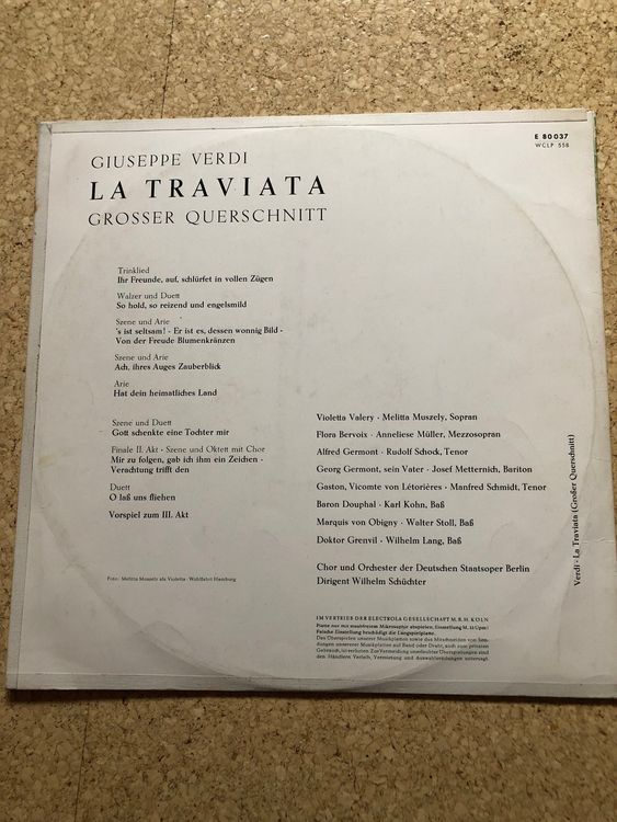 Giuseppe Verdi La Traviata Grosser Querschnitt | Kaufen Auf Ricardo