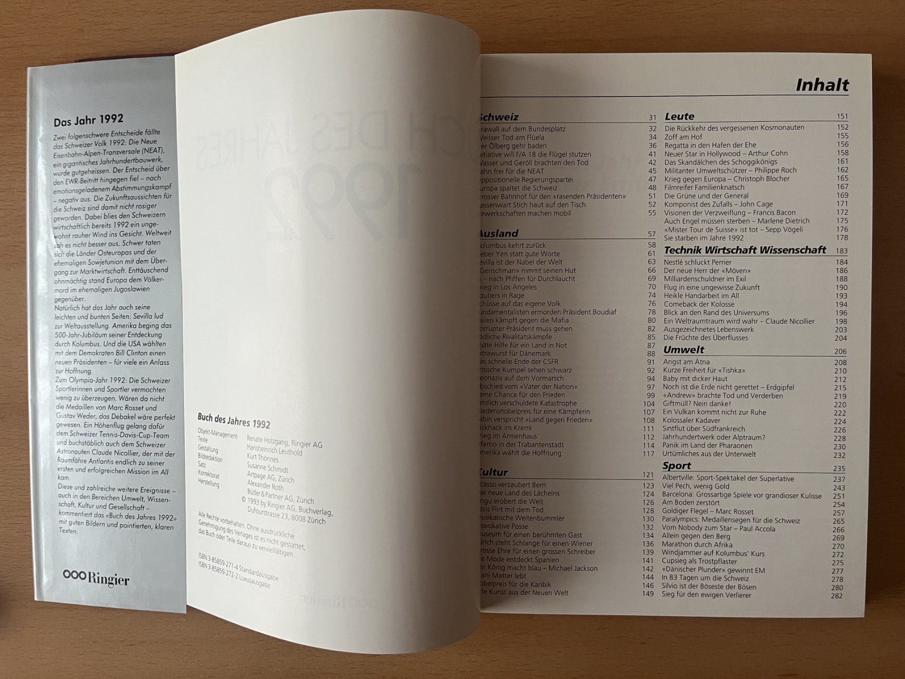 Libri: Buch des Jahres 1992 - Schweizer Illustrierte – Nuovo (secondo la descrizione) da Lausen venduto da Mondeo10628 3