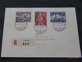 Fl 1949 228-230 g. Satz R FDC 15.11.1949