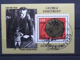 DDR 1982 Geburtstag Dimitrow Block 68 gest.