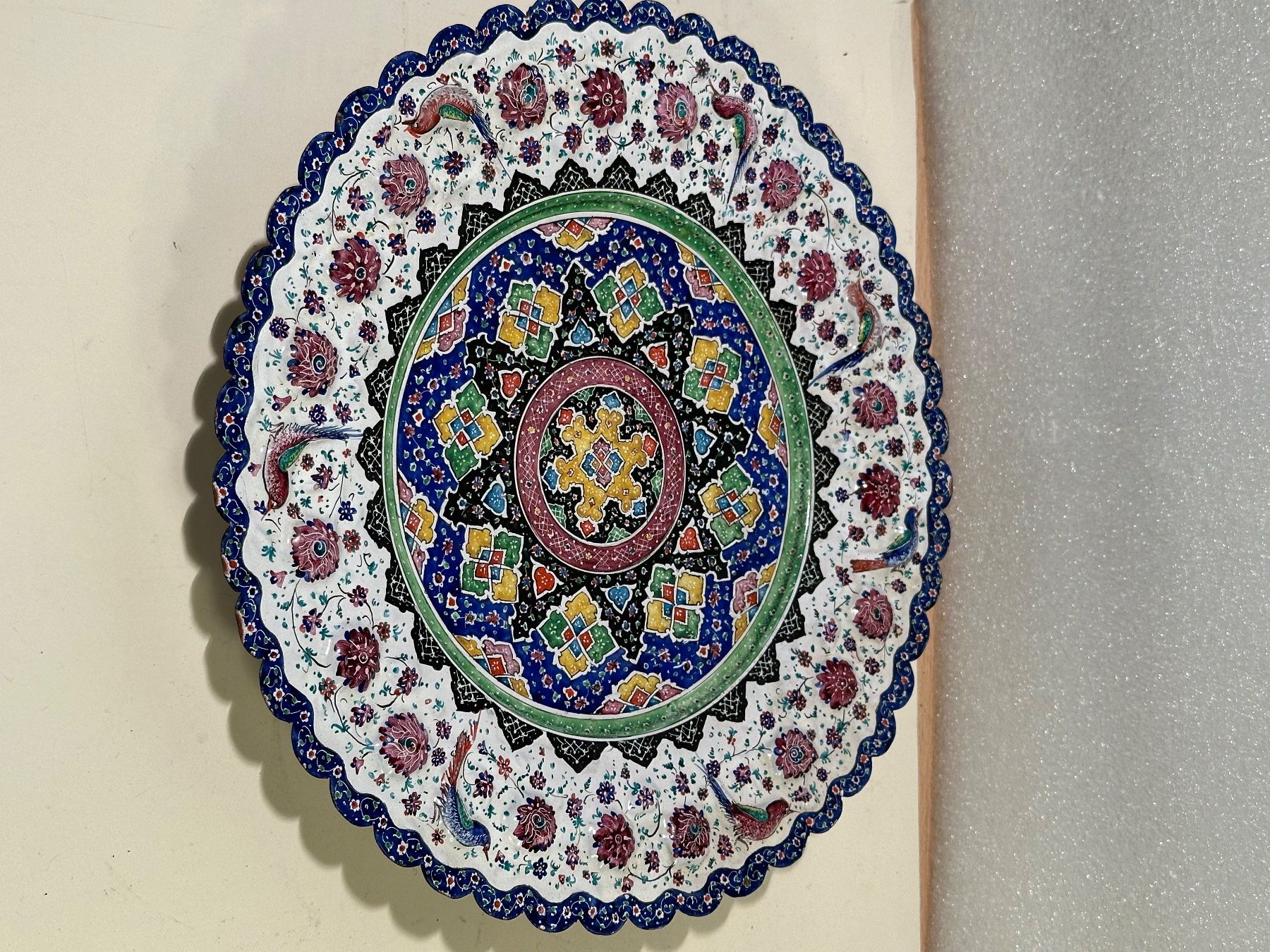 Insegne: Assiette de metal du Proche-Orient – Usato da Lausanne venduto da artnouveau04