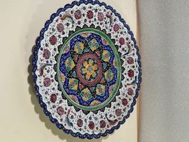 Assiette de metal du Proche-Orient