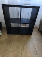Étagère noire 4 cases - Idéale pour rangement