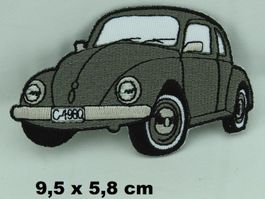 VW KÄFER - Aufnäher - Aufbügler - Stickerei - 9,5x5,8cm