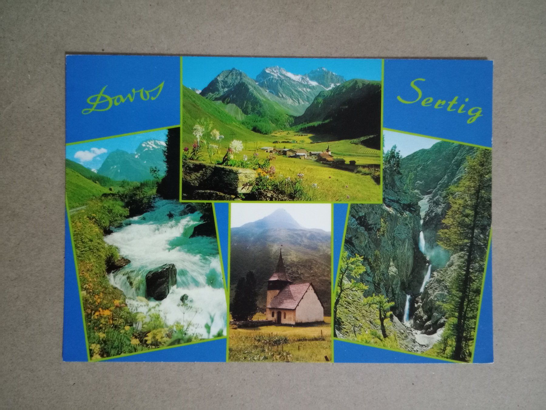 Cartoline postali: AK Davos Sertig mehrbildrig – Usato da Küttigen venduto da Melisch1000