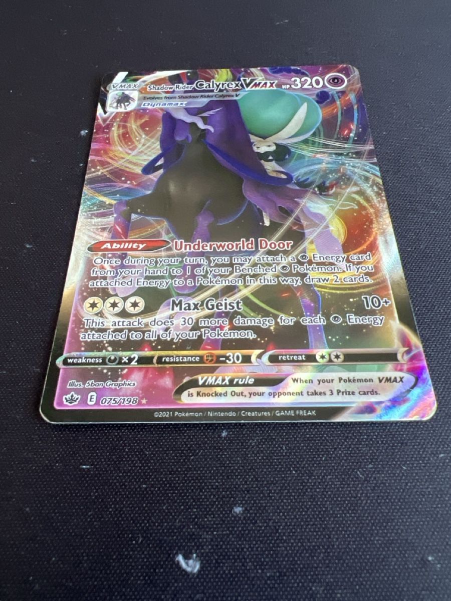 Pokémon Carte collezionabili: Shadow Rider Calyrex VMAX – Usato da Villmergen venduto da rob_n572 1