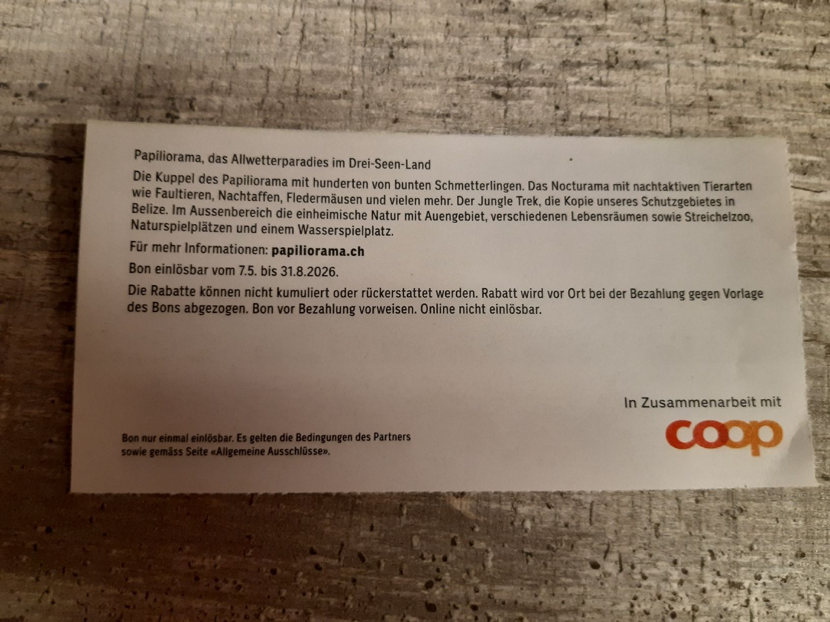 Buoni: 30% zwei Einzeleintritte Papiliorama – Nuovo (secondo la descrizione) da Toffen venduto da Gwunderegge77 1
