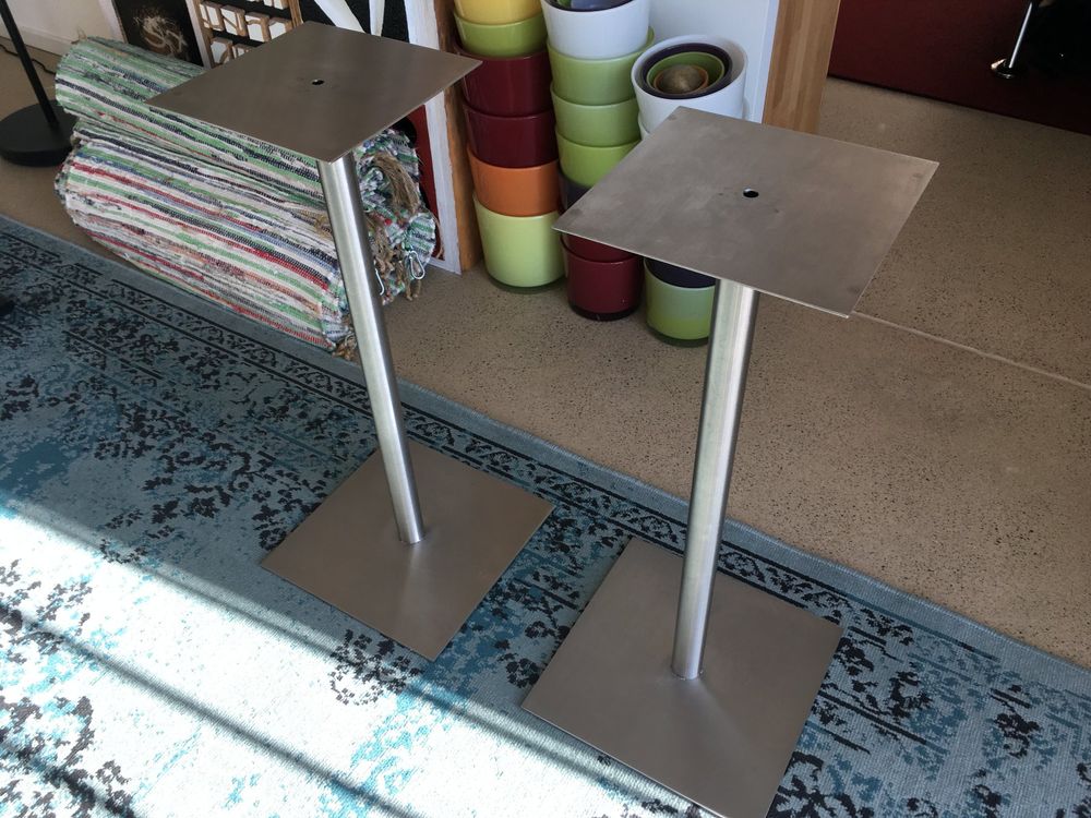 Isolationsständer 12 Stück Alu Isolationsfüße 40x20mm - HiFi Lautsprecher Füße Für Verstärker & Plattenspieler HiFi Isolationsfüße Schwarz