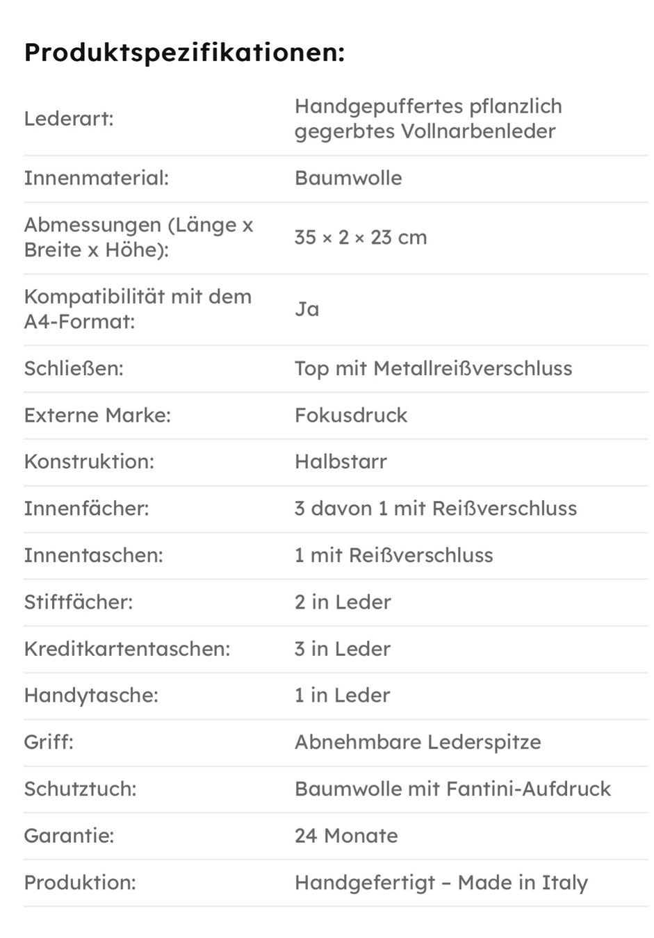Portafogli: Dokumentenmappe Leder großen Manager – Nuovo e nell'imballaggio originale da Wittenbach venduto da bes_k8vr 5