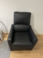 Comfortable Black Leather Recliner