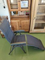 Liegestuhl Westfield mit Fussteil grau verstellbar (1 von 2)