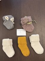 Gehäkelte Babysocken 6er Set neuwertig